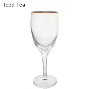 Lenox Phoenix with Gold Trim Iced Tea Glasses 8¼" Drinkware Set of (5) EUC